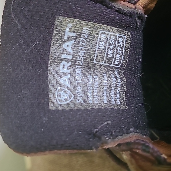 Ariat Brown Leather Lace-Up Boots - Picture 5 of 5